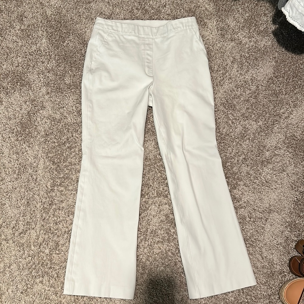 Cropped white Spanx pants